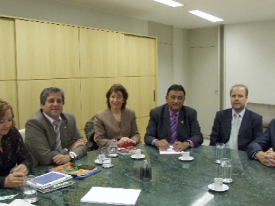 Reunião entre representante internacional da OIE e do CFMV, em Brasília