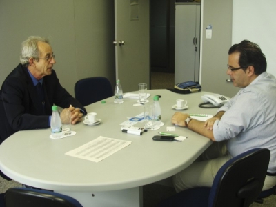 Eliel de Freitas, presidente do CRMV-PR e Ricardo Dellaméa, assessor de diretoria do Sebrae
